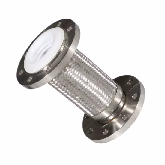 건설용 커넥터가 있는 스테인레스 스틸로 제작된 단일 와이어, 편조, 유연한 금속 호스/파이프