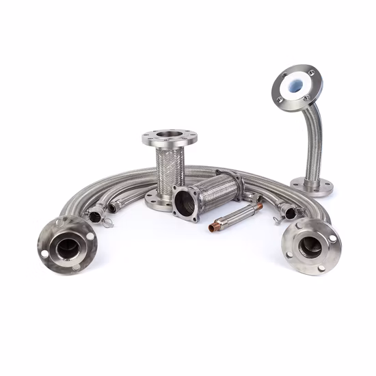 유연한 금속 호스 골판지 플랜지 파이프 연결