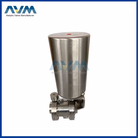 Ss 316L 위생 수동 혼합 방지 밸브 용접 버터플라이 밸브